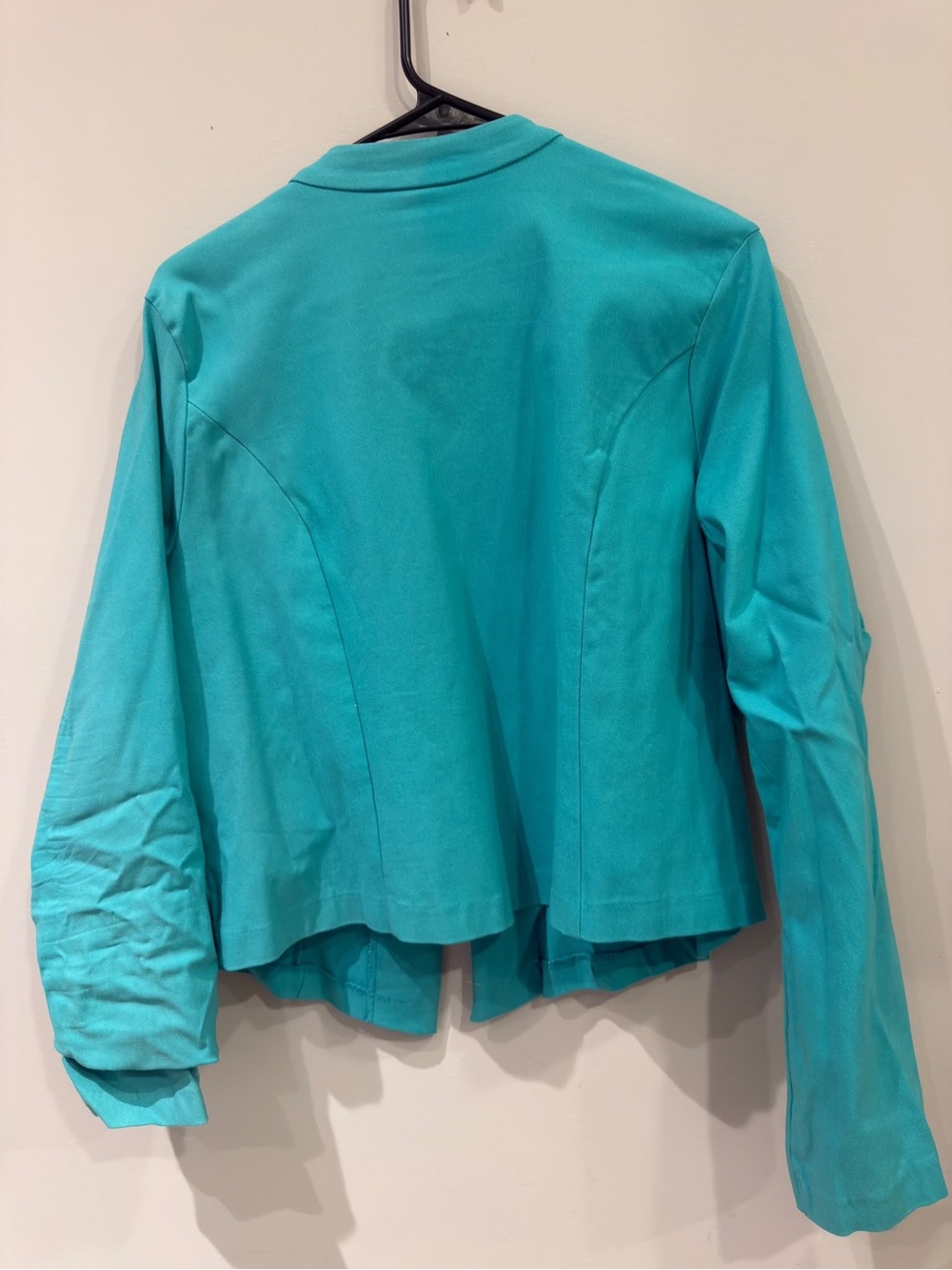 iris Turquoise Button-Down Women’s Jacket